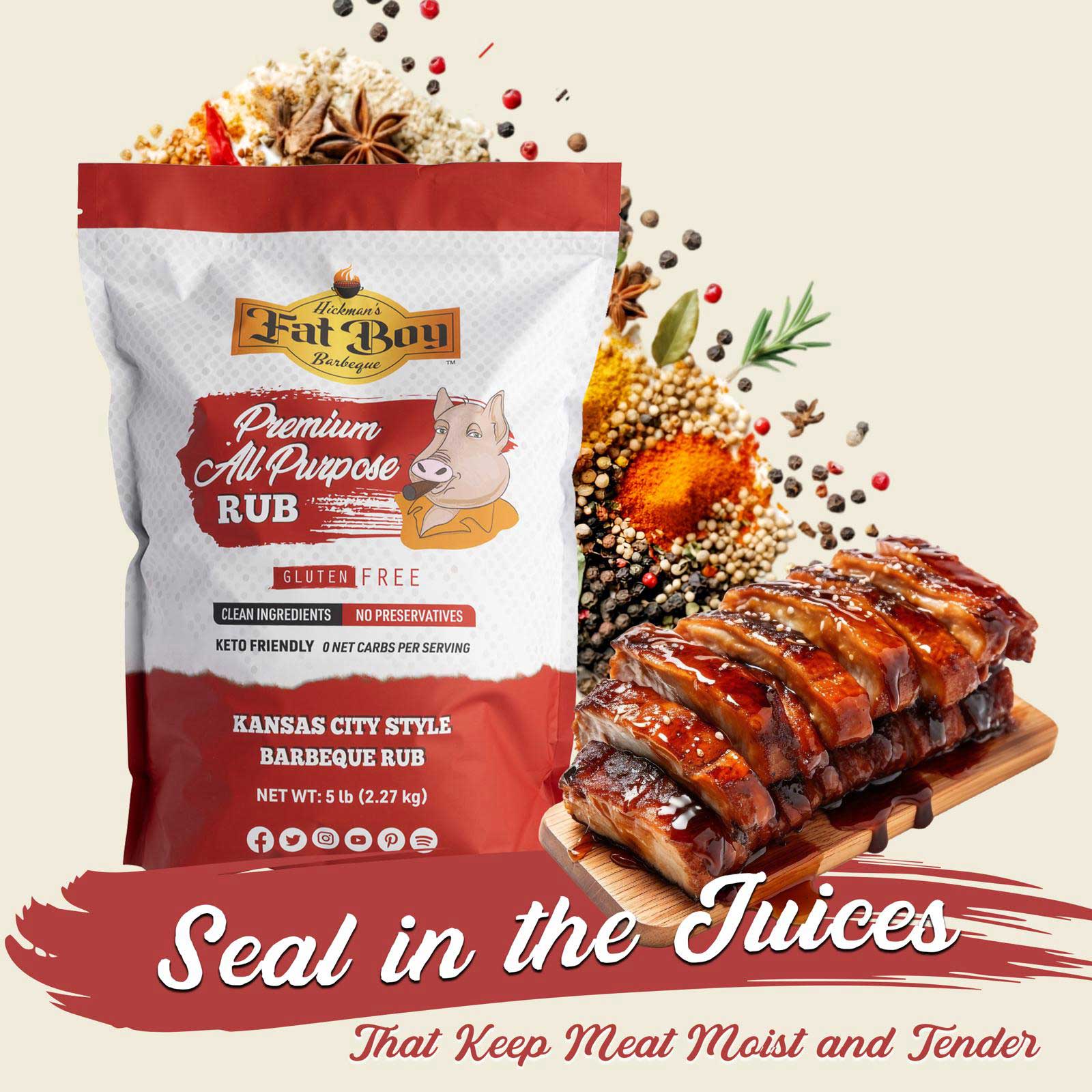 Premium All Purpose Gluten Free Natural BBQ Rub 5 lb